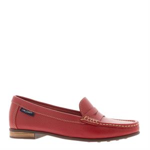 Carl Scarpa Verlie Leather Penny Loafers Red
